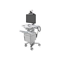 Ergotron StyleView Telepresence cart - open architecture - for LCD display