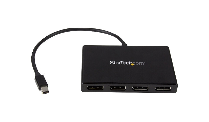 StarTech.com 4-Port Multi Monitor Adapter, Mini DisplayPort 1.2 to DP MST Hub, 4x 1080p, Video Splitter for Extended