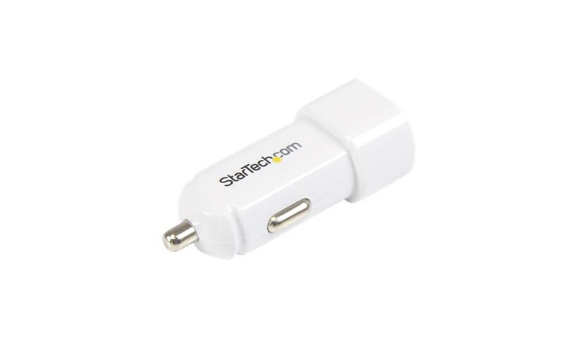 StarTech.com Dual-port USB Car Charger - 17W/3.4A - White