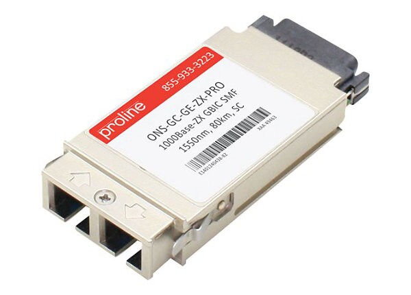Proline Cisco ONS-GC-GE-ZX Compatible GBIC TAA Compliant Transceiver - GBIC transceiver module - GigE