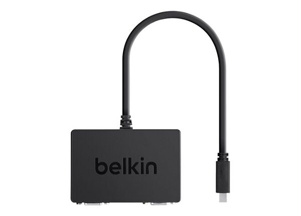 Belkin Dual View Mini Displayport to 2x VGA with 3.5mm Adapter Dongle external video adapter