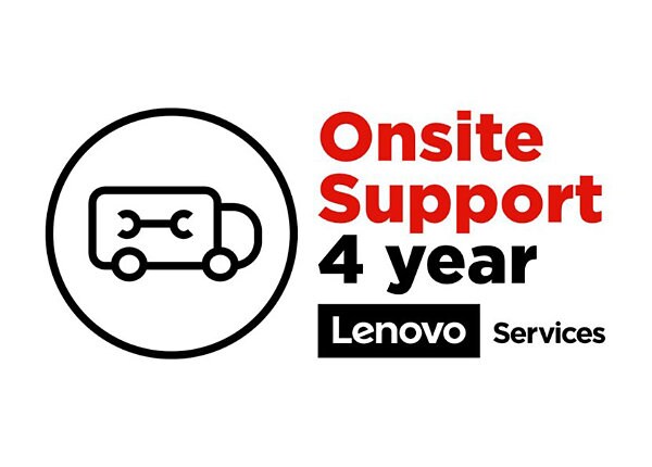 Lenovo On-Site Repair - extended service agreement - 4 years - on-site