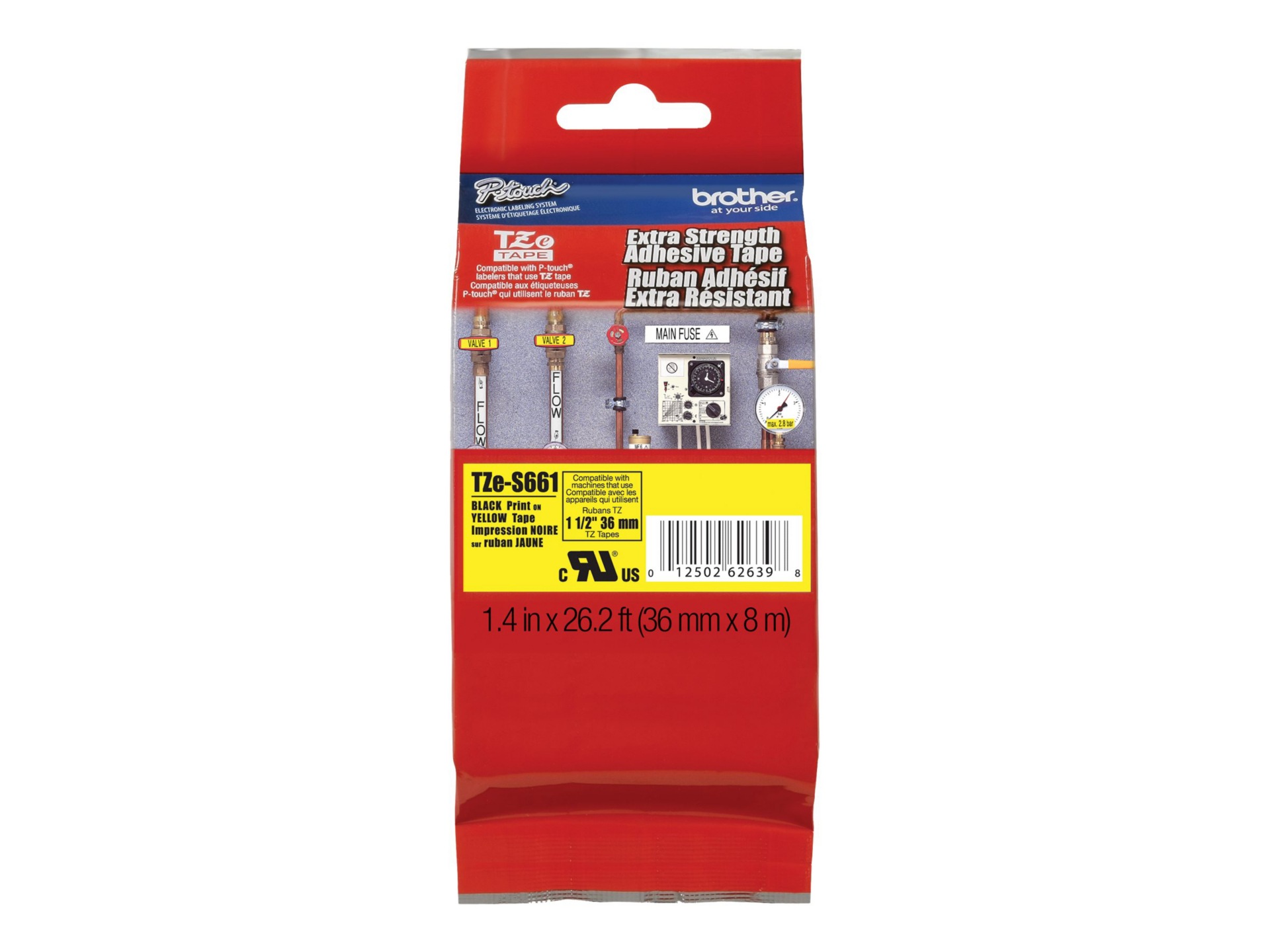 Brother TZe-S661 - laminated tape - 1 cassette(s) - Roll (3.56 cm x 8 m)