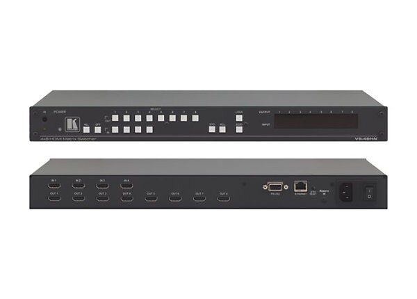 Kramer VS-48HN 4x8 HDMI Matrix Switcher - video/audio switch - rack-mountable