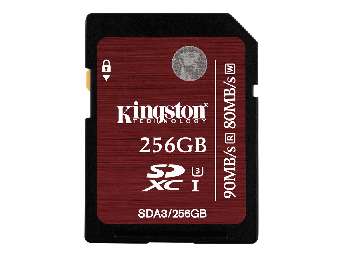 Kingston - flash memory card - 256 GB - SDXC UHS-I