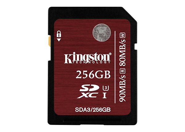 Kingston - flash memory card - 256 GB - SDXC UHS-I