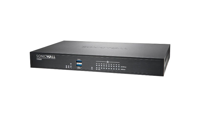 SonicWall TZ600 - security appliance - with 1 year TotalSecure