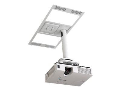 Chief 1' x 2' Above Suspended Ceiling Storage Box with Column Drop - TAA Compliant - White