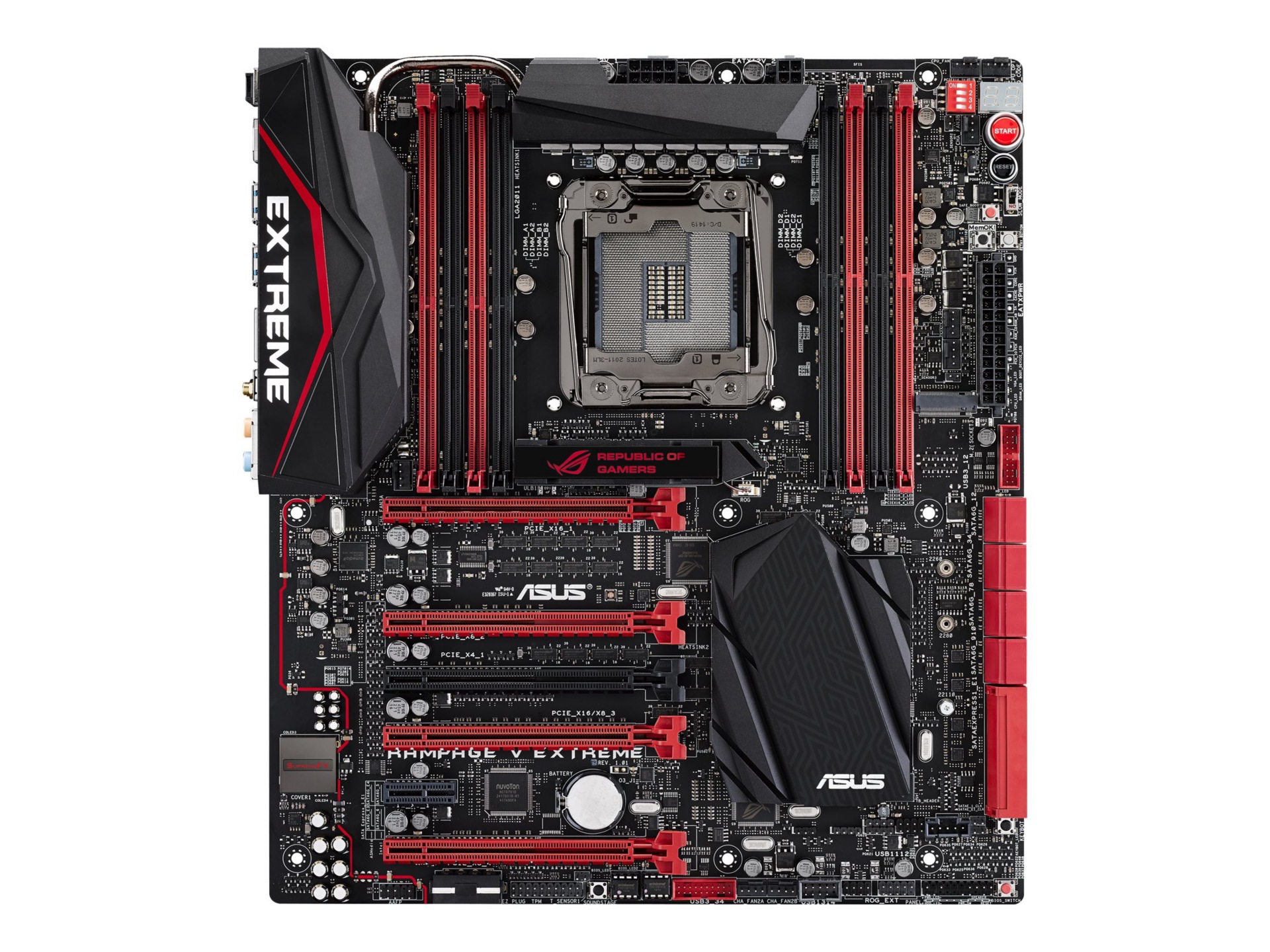 ASUS RAMPAGE V EXTREME/U3.1 - motherboard - extended ATX - LGA2011-v3 Socket - X99 - with ASUS USB 3.1 Type-A CARD