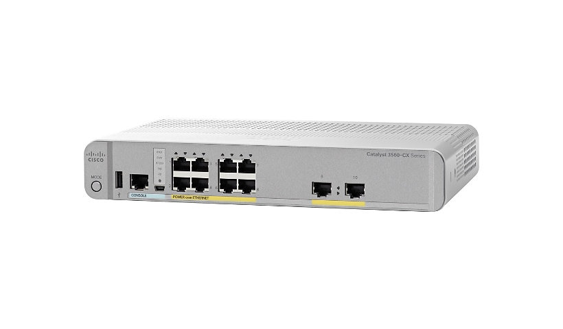 Cisco Catalyst 3560CX-8PT-S - switch - 8 ports - managed - rack-mountable