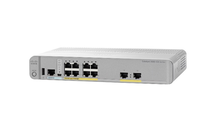 ルーター・ネットワーク機器 CISCO Catalyst 6000 8-port GE Cisco Catalyst 3560CX-8PT-S - switch - 8 ports - managed - rack