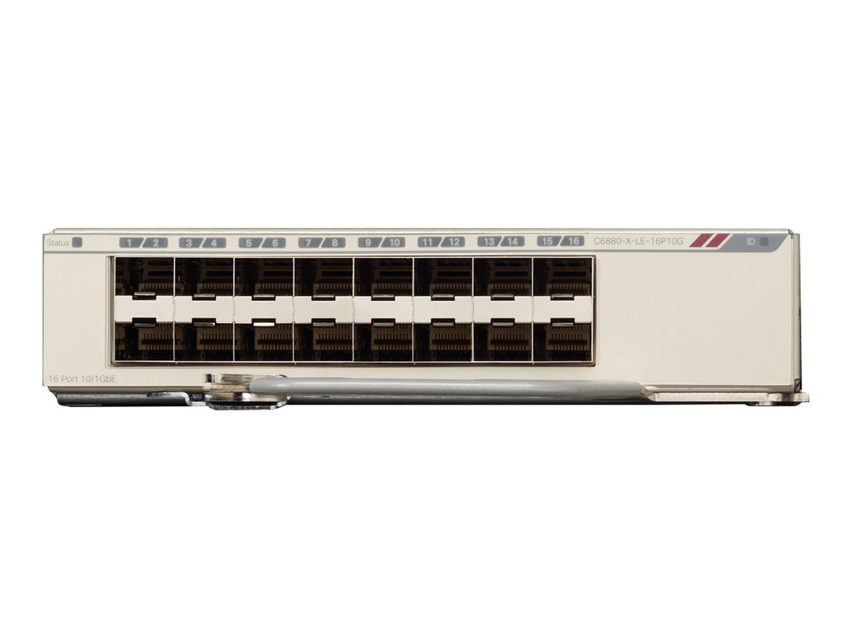 Cisco Catalyst 6880-X Multi Rate Port Card (Standard Tables) - expansion module - 10 Gigabit SFP+ x 16