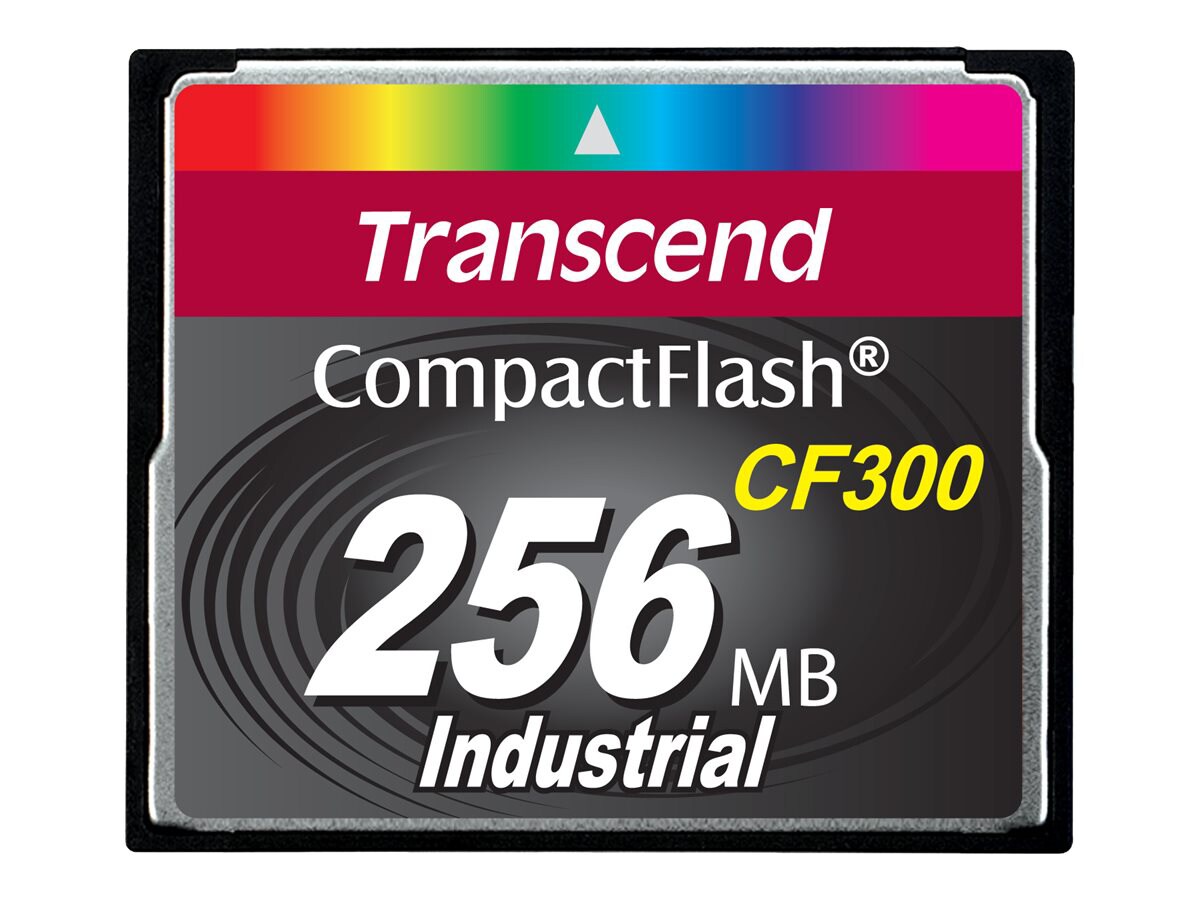 Transcend CF300 Industrial - flash memory card - 256 MB - CompactFlash