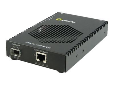 Perle S-1110PP-SFP-XT - fiber media converter - 10Mb LAN, 100Mb LAN, GigE