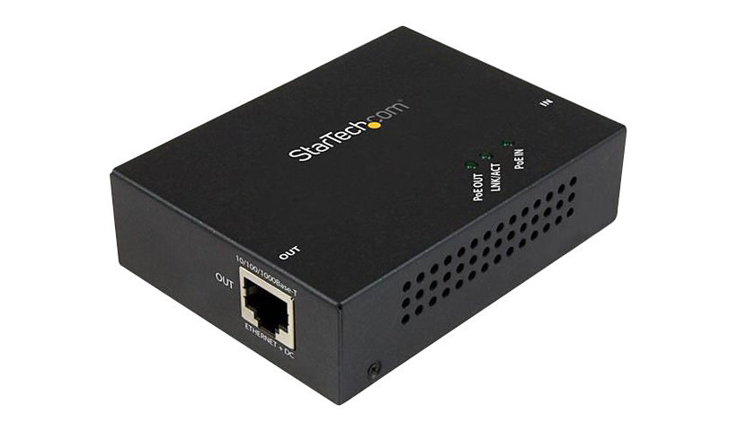 StarTech.com 1 Port Gigabit PoE+ Extender 802.3at and 802.3af - 100m (330")