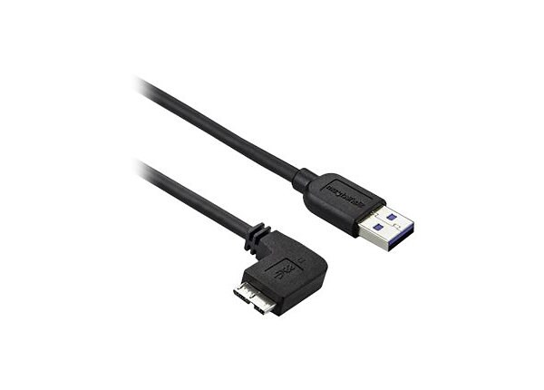 StarTech.com 6ft Slim Left-Angle Micro USB 3.0 Cable - M/M - USB 3.1 Gen 1