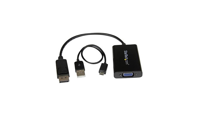 StarTech.com DisplayPort to VGA Adapter with Audio - Active DP to VGA Video