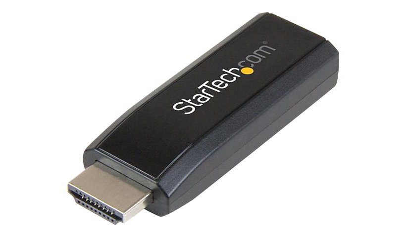 StarTech.com Compact HDMI to VGA Adapter with Audio - Video Converter 1080p