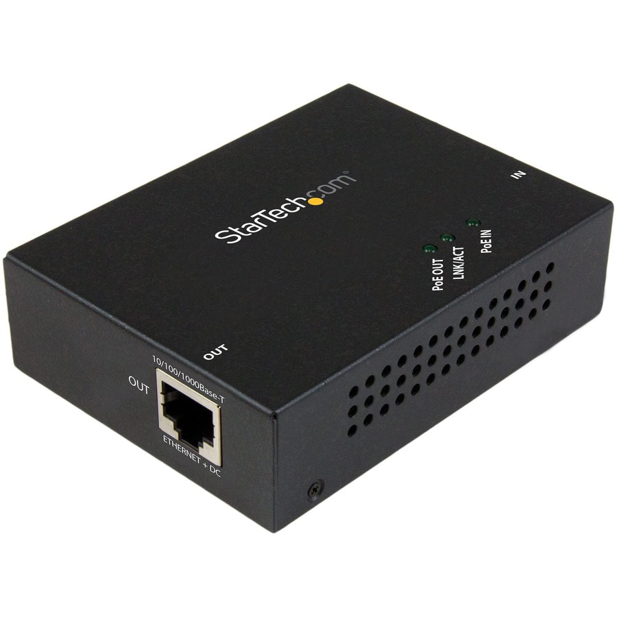 StarTech.com 1 Port Gigabit PoE+ Extender 802.3at and 802.3af