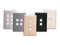 Leviton QuickPort wall mount plate