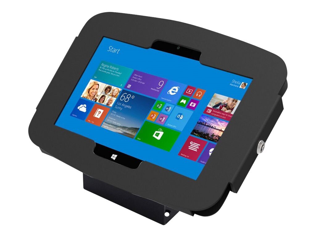 Compulocks Space 45° - Surface 3 Wall Mount / Counter Top Kiosk - Black - mounting component