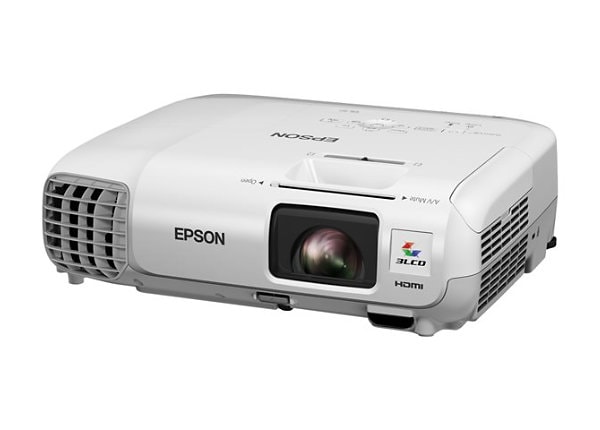 Epson PowerLite 98H - 3LCD projector - portable - LAN