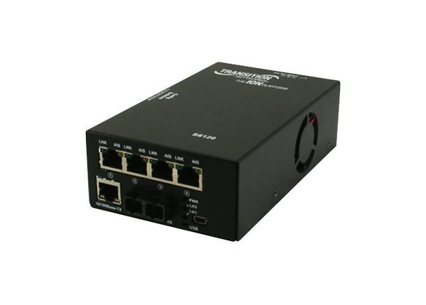 Transition Networks Lantronix ION S6120 T1/E1/J1 Copper Fiber Network Interface Device - North America