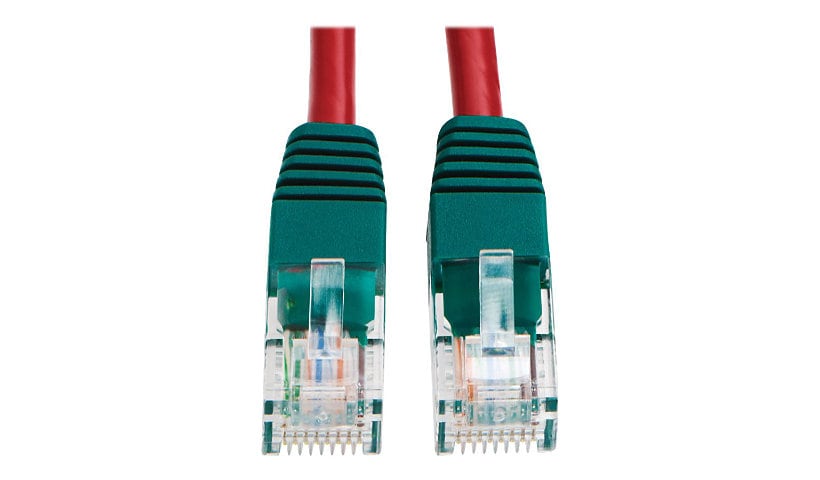 Eaton Tripp Lite Series Cat5e 350 MHz Crossover Molded (UTP) Ethernet Cable (RJ45 M/M), PoE - Red, 10 ft. (3.05 m) -