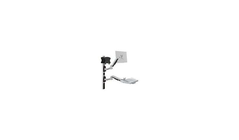Capsa Healthcare AX Series Wall Mount Dual Arm CPU Package mounting kit - for LCD display / keyboard / mouse / CPU
