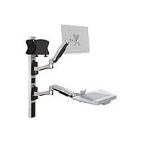 Capsa Healthcare AX Series Wall Mount Dual Arm CPU Package mounting kit - for LCD display / keyboard / mouse / CPU