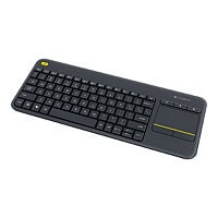 Logitech Wireless Touch Keyboard K400 Plus - keyboard - with touchpad - Fre