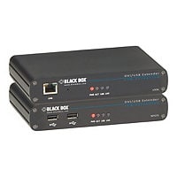 Black Box LRX KVM Extender DVI, USB - Kit - KVM / audio / serial / USB extender - TAA Compliant