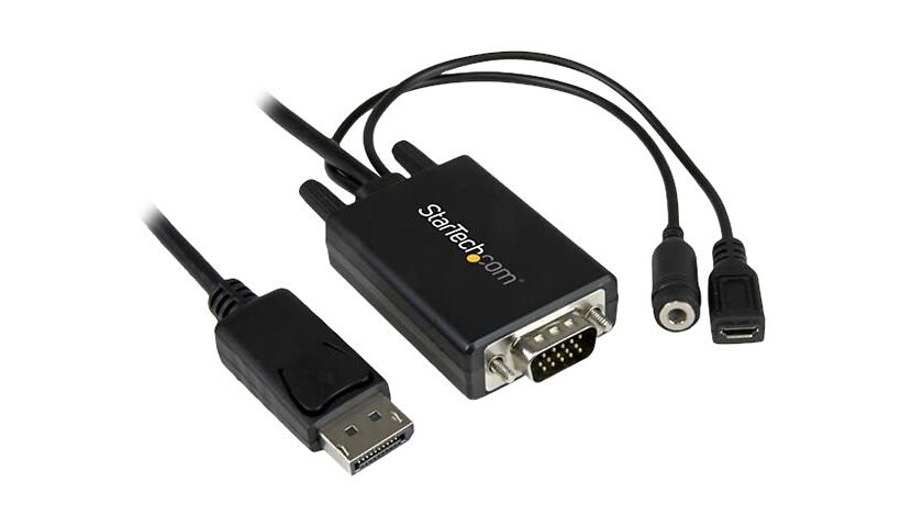 StarTech.com 10' 3m DisplayPort to VGA Adapter Cable with Audio - DP to VGA