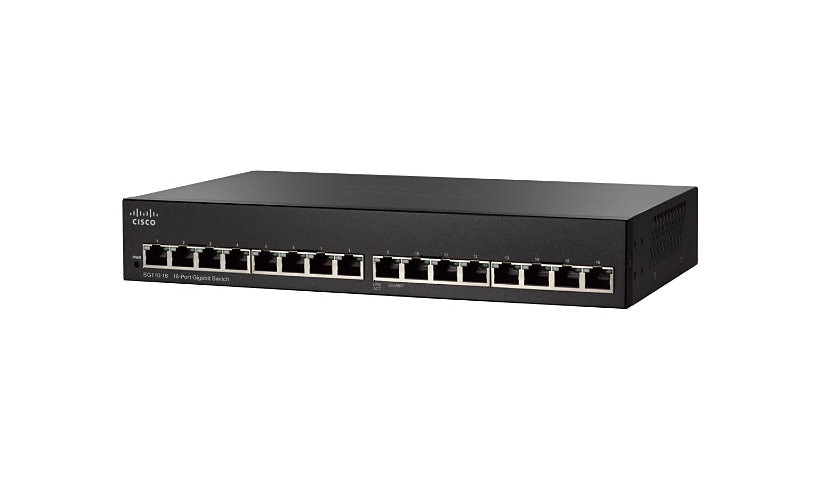 Cisco Small Business SG110-16 - switch - 16 ports - unmanaged - rack-mounta