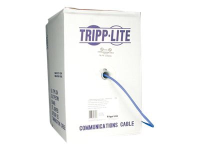 Eaton Tripp Lite Series Cat5e 350 MHz Stranded-Core (UTP) PVC Bulk Ethernet Cable - Blue, 1000 ft. (304.8 m), TAA - bulk