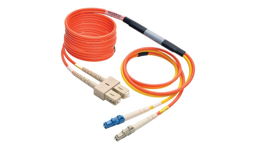 Tripp Lite 2M Fiber Optic Mode Conditioning Patch Cable LC/SC 6' 6ft 2 Meter - patch cable - 2 m - orange