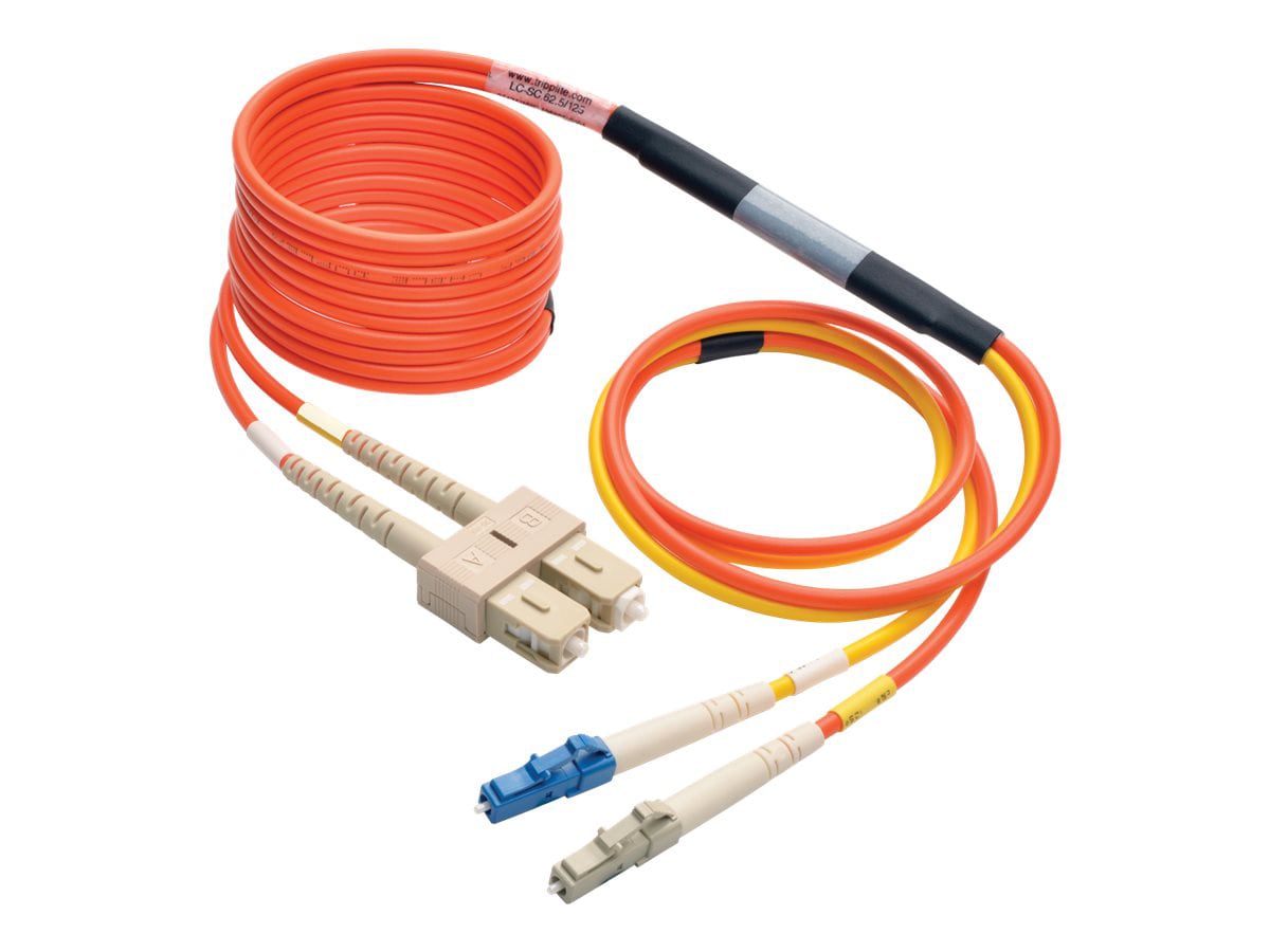 Eaton Tripp Lite Series Fiber Optic Mode Conditioning Patch Cable (LC Mode Conditioning to SC), 3M (10 ft.) - patch