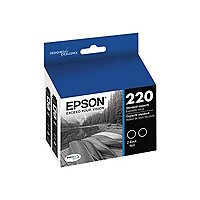 Epson 220 - 2-pack - black - original - ink cartridge
