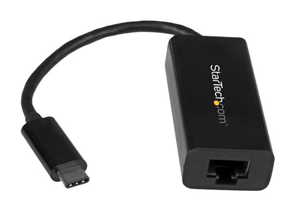 StarTech.com USB-C to Gigabit Ethernet Adapter - Thunderbolt 3 Compatible -  10/100/1000Mbps - Black - US1GC30B - Ethernet Adapters 