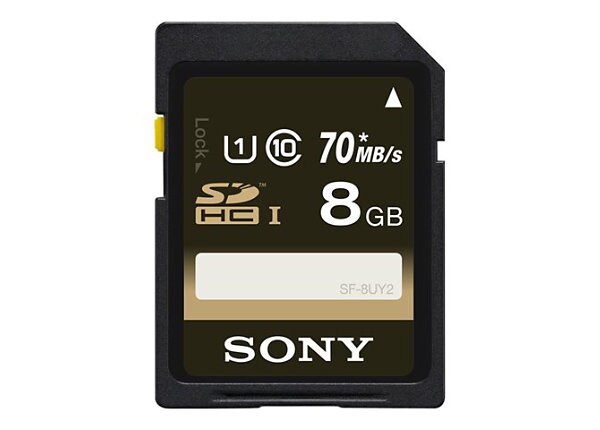 Sony SF8UY2/TQ - flash memory card - 8 GB - SDHC UHS-I