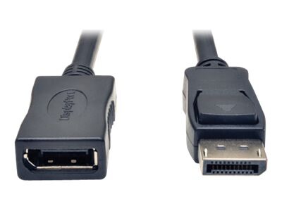 Eaton Tripp Lite Series DisplayPort Extension Cable with Latch, 4K @ 60 Hz, HDCP 2,2 (M/F), 6 ft. (1,83 m) - DisplayPort