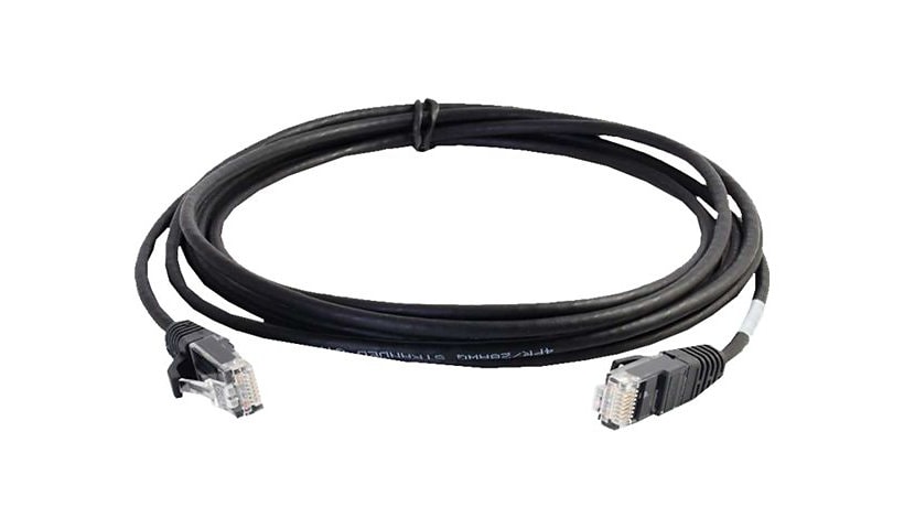 C2G 1ft Cat6 Ethernet Cable - Slim - Snagless Unshielded (UTP) - Black - cordon de raccordement - 30.48 cm - noir