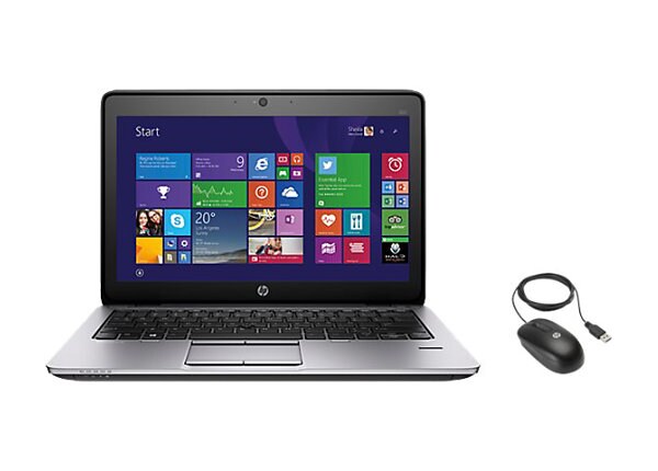 HP EliteBook 820 G2 - 12.5" - Core i5 5300U - 8 GB RAM - 256 GB SSD - with HP 3-Button Laser Mouse