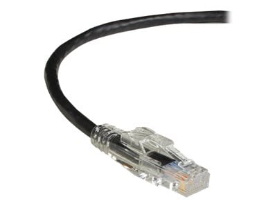 Black Box GigaTrue 3 CAT6 550-MHz Lockable Patch Cable (UTP) - Black - patch cable - 30 ft - black