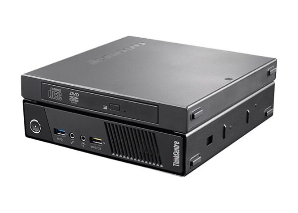 Lenovo ThinkCentre M93p 10DH - Core i5 4570T 2.9 GHz - 4 Go - 500 Go - avec External Optical Box
