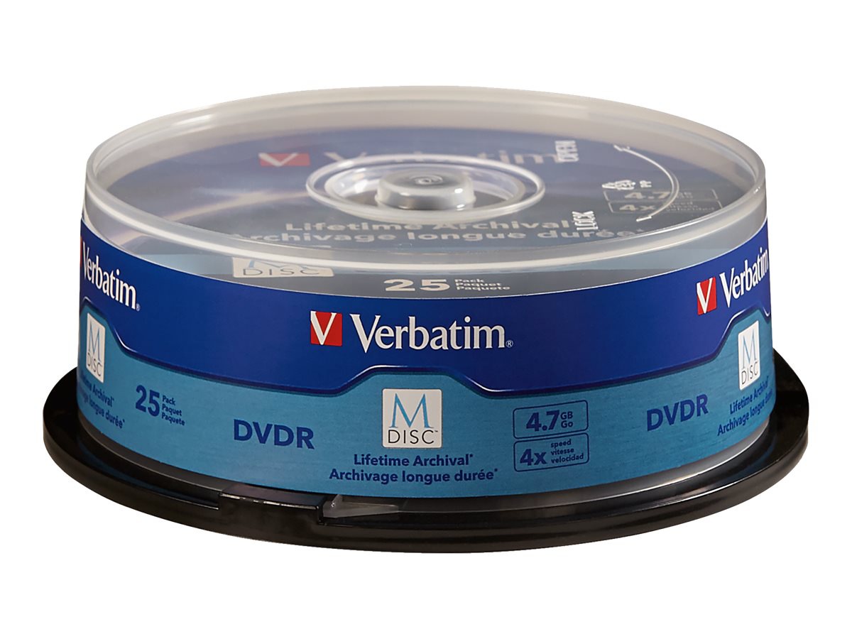 Verbatim M-Disc - DVD-R x 25 - 4.7 GB - storage media