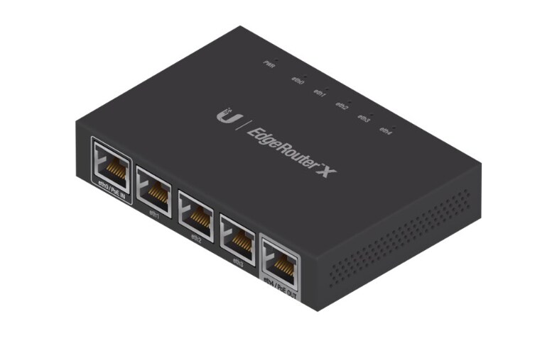 Fuera de servicio Organizar Gallina Ubiquiti EdgeRouter X - router - desktop - ER-X - Ethernet Switches -  CDW.com