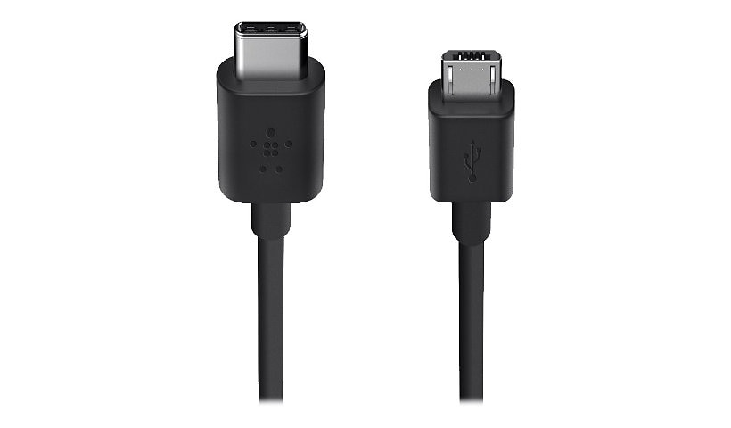 Belkin USB-C to Micro USB Type B USB 2.0 480 Mbps 6ft/2M - Black