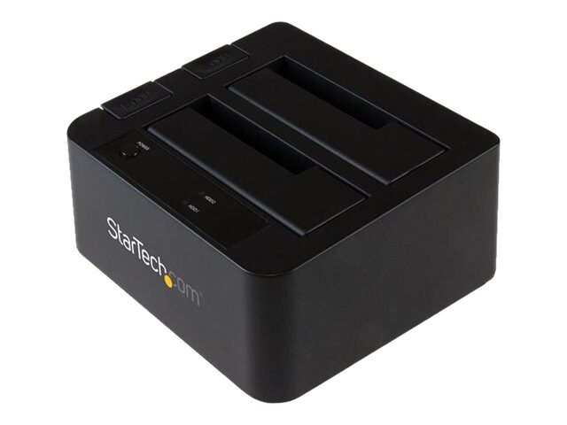 StarTech.com 2-Bay USB to SATA Hard Drive Docking Station, 2,5/3,5" SSD/HDD