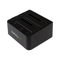 StarTech.com Dual-Bay USB 3.1 to SATA Hard Drive Docking Station, 2.5/3.5" SATA I/II/III, SSD/HDD Dock, USB Hard Drive